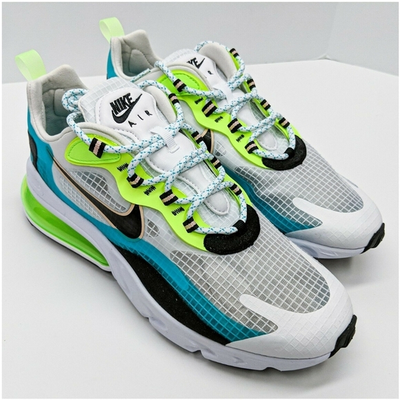 Nike Air Max 270 React SE Men's Size 10: Aqua Black Green CT1265-300 - Picture 11 of 13